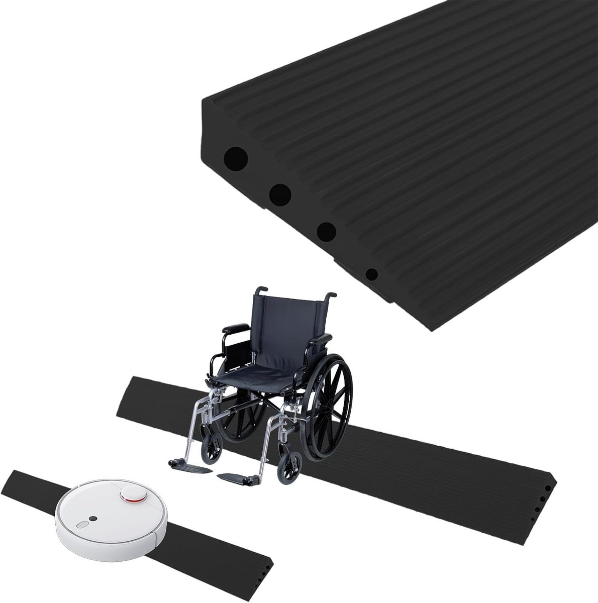 Rolstoelhelling, overgangsprofiel, zelfklevend, drempelhelling, zuigrobot, TPE-deurdrempel, lijst, drempelhellingen, oprijplaten voor rolstoelen