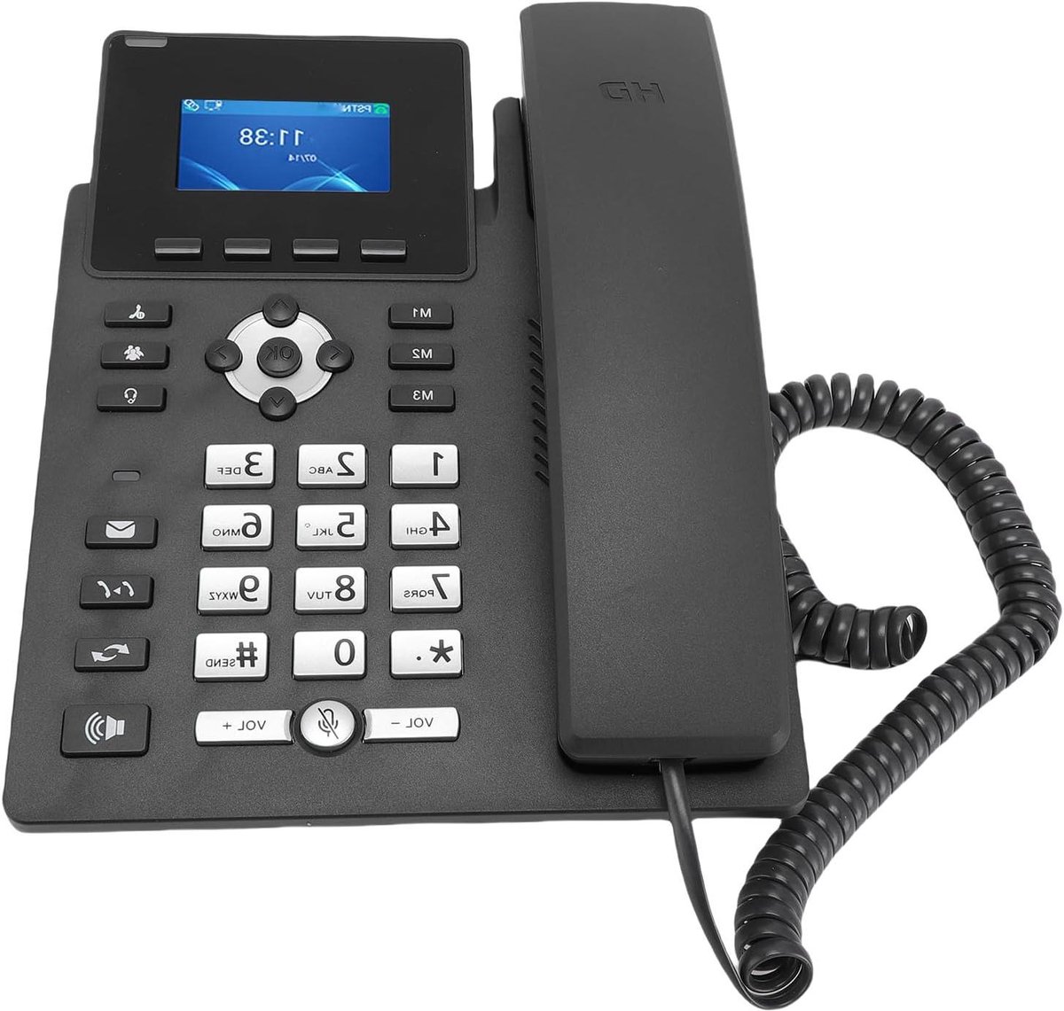 Zakelijk Telefoon - VoIP Telefoon - Bedrijfscommunicatie - Ruisonderdrukking - 2.4" LCD Scherm - Zwart