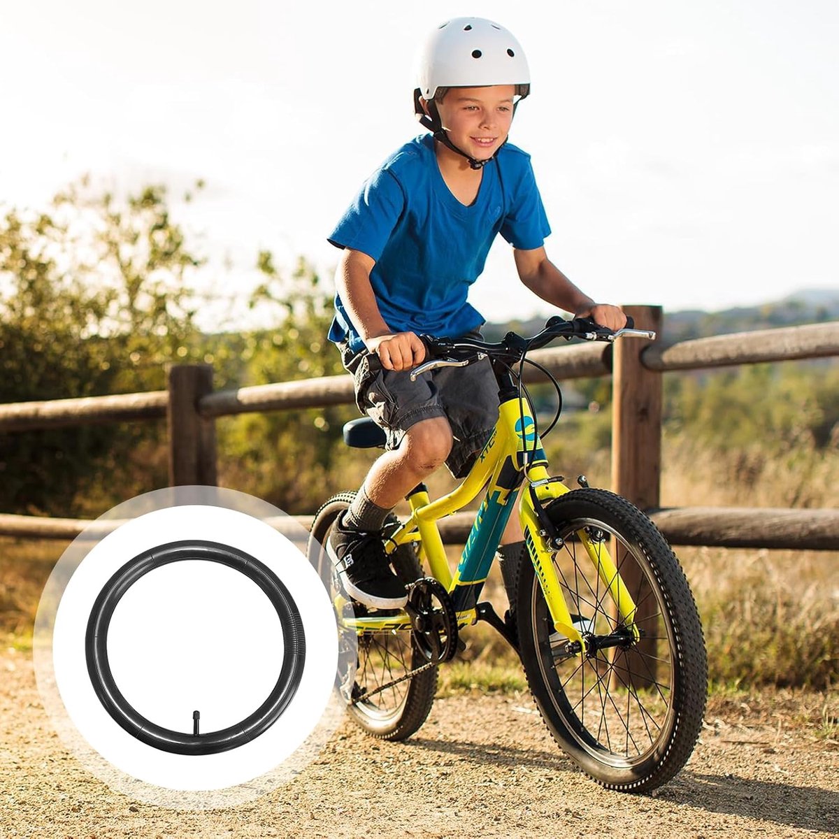 2 stuks 20x1.75 binnenband, fietsband voor kinderfiets, BMX, MTB | Robuuste butyl binnenband 20 inch met AV-ventiel, geschikt voor banden 20x1.75-2.125