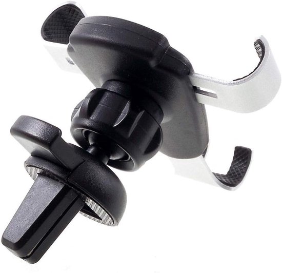Air Vent Telefoon Autohouder met Clip voor Wiko Power U30 (2021) - Zwart — afbeelding 4