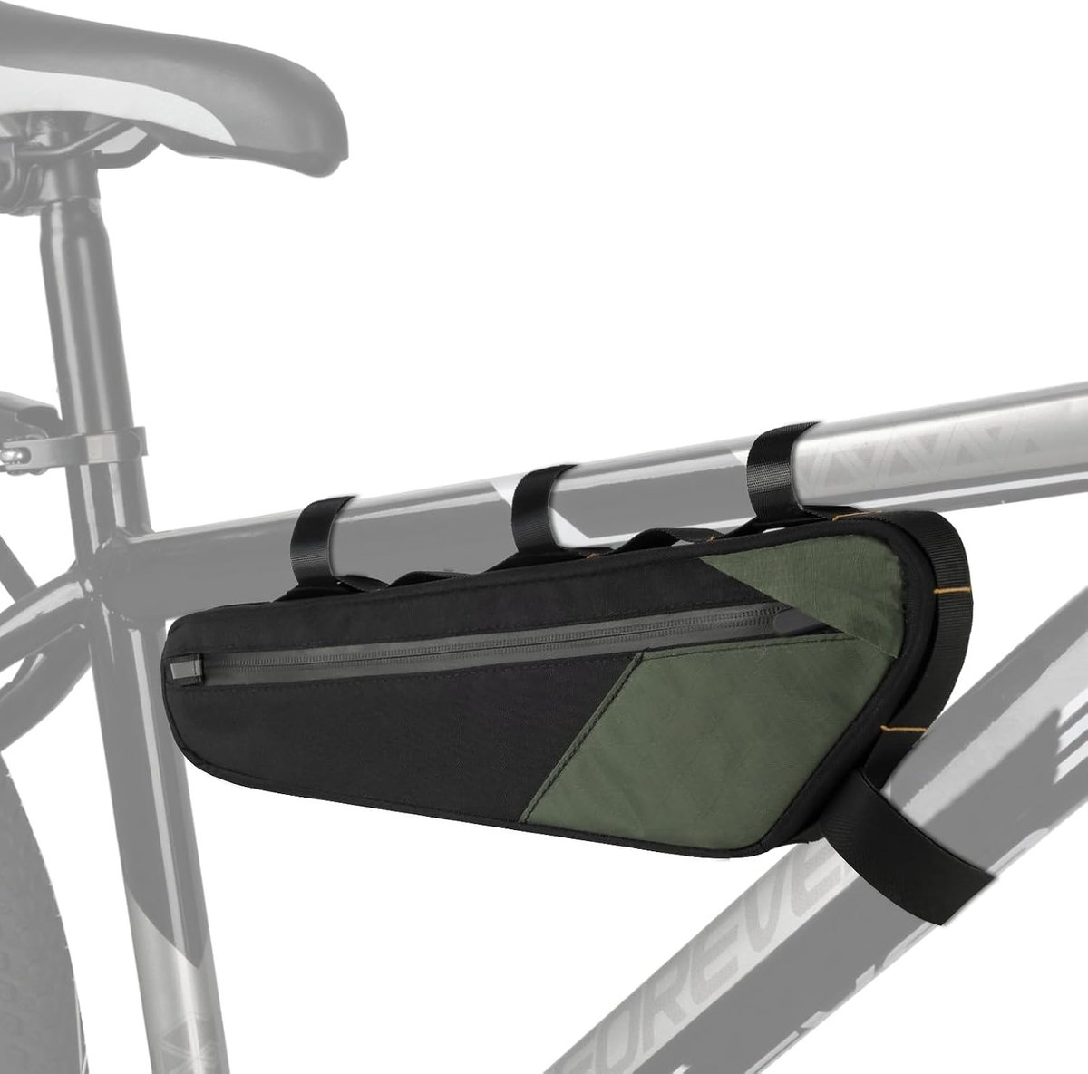 Fietstas met frame, 2,5 l, grote capaciteit, tas voor horizontale buis, waterdicht, accessoires voor fietsen, straat, racen, gereedschapsset, elektrische fiets, MTB, fietsen, 380 x 115 x 55