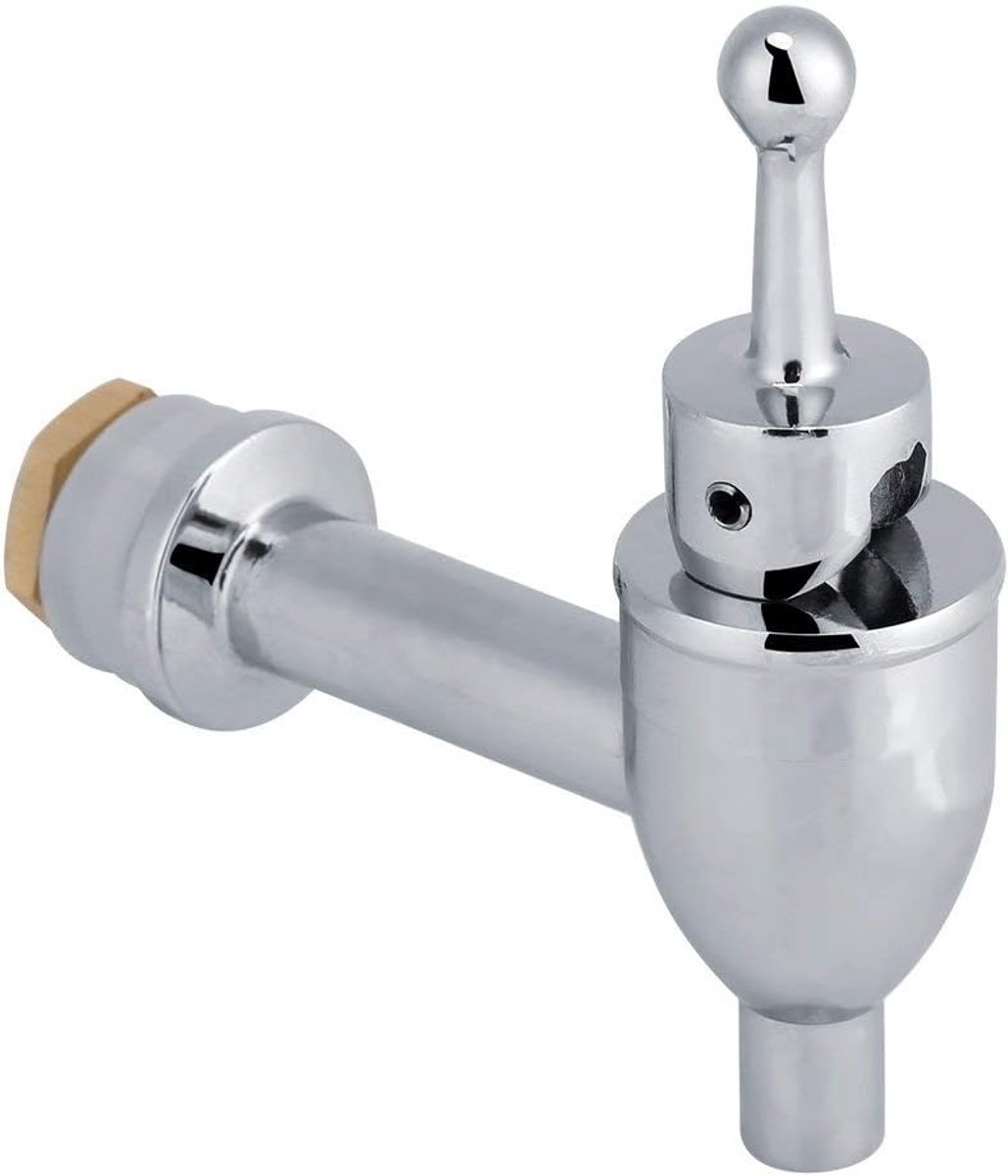 Kraan tap dispenser waterdispenser vervangende kraan voor wijn bier vat drank drank dispenser vervanging spon (chroom 12 mm)