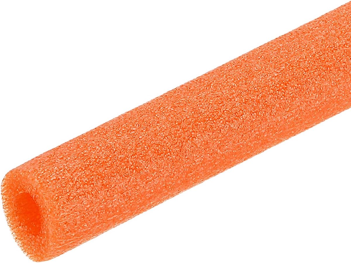 Buisisolatie schuim, 1 m, Ø 10 mm, 5 mm dikke isolatie, buis schuimslang voor verwarming, sanitair, verwarmingsbuis, koperen buis (oranje)