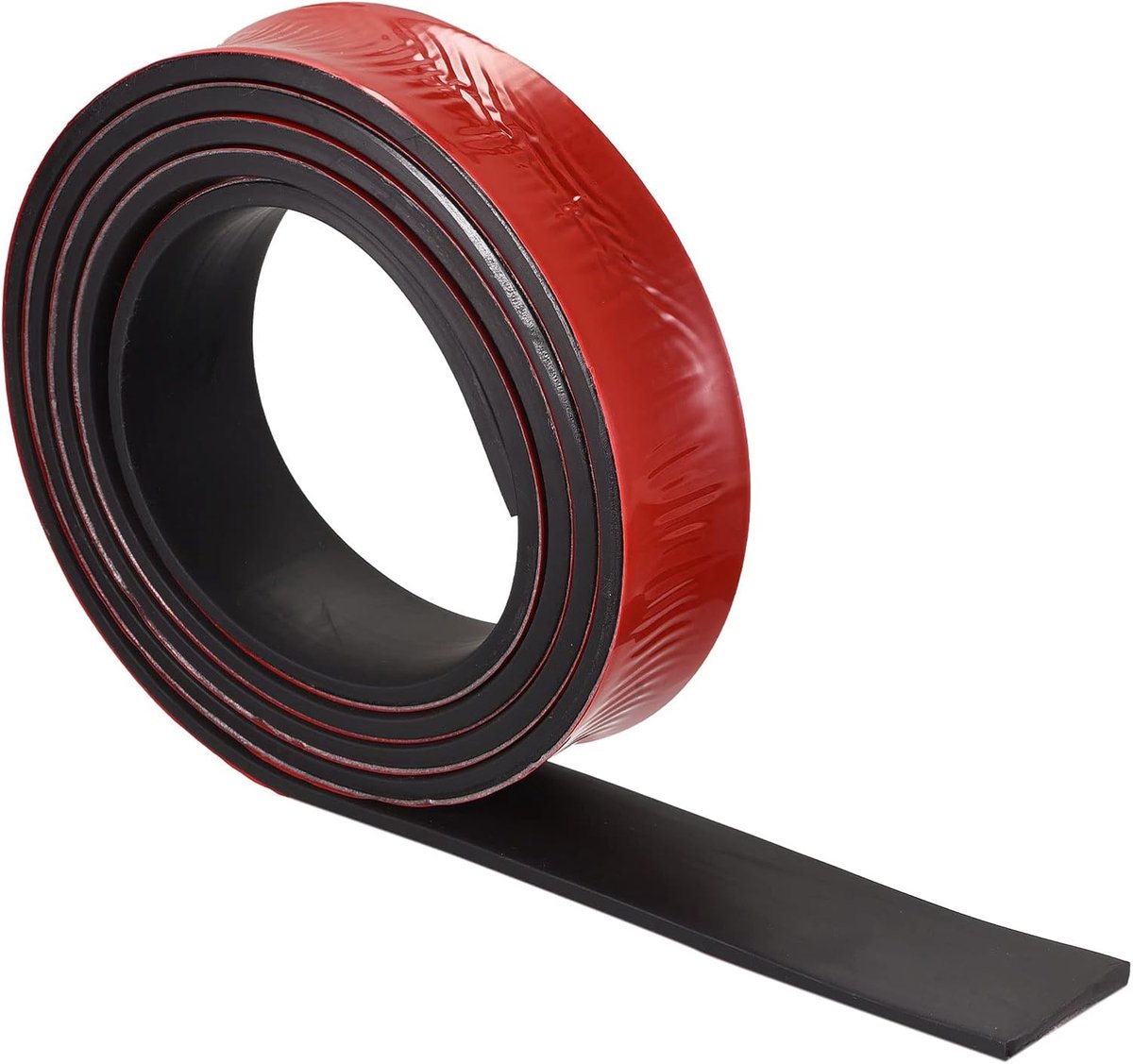 Sourcing map Neopreen platen rollen zelfklevend rug massief rubber strepen 6mmx40mmx2000mm