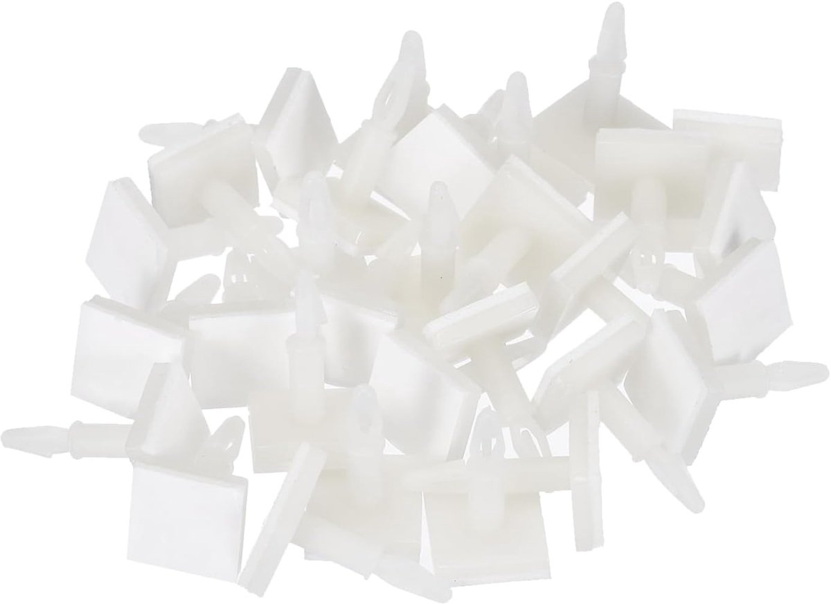 Zelfklevende afstandhouder, 30 stuks, omgekeerde montage, isolatiebeugel, isolatiekolom, PCB-afstandhouder, 0,5 inch, ondersteuningshoogte voor PCB-pc-bordondersteuning, wit