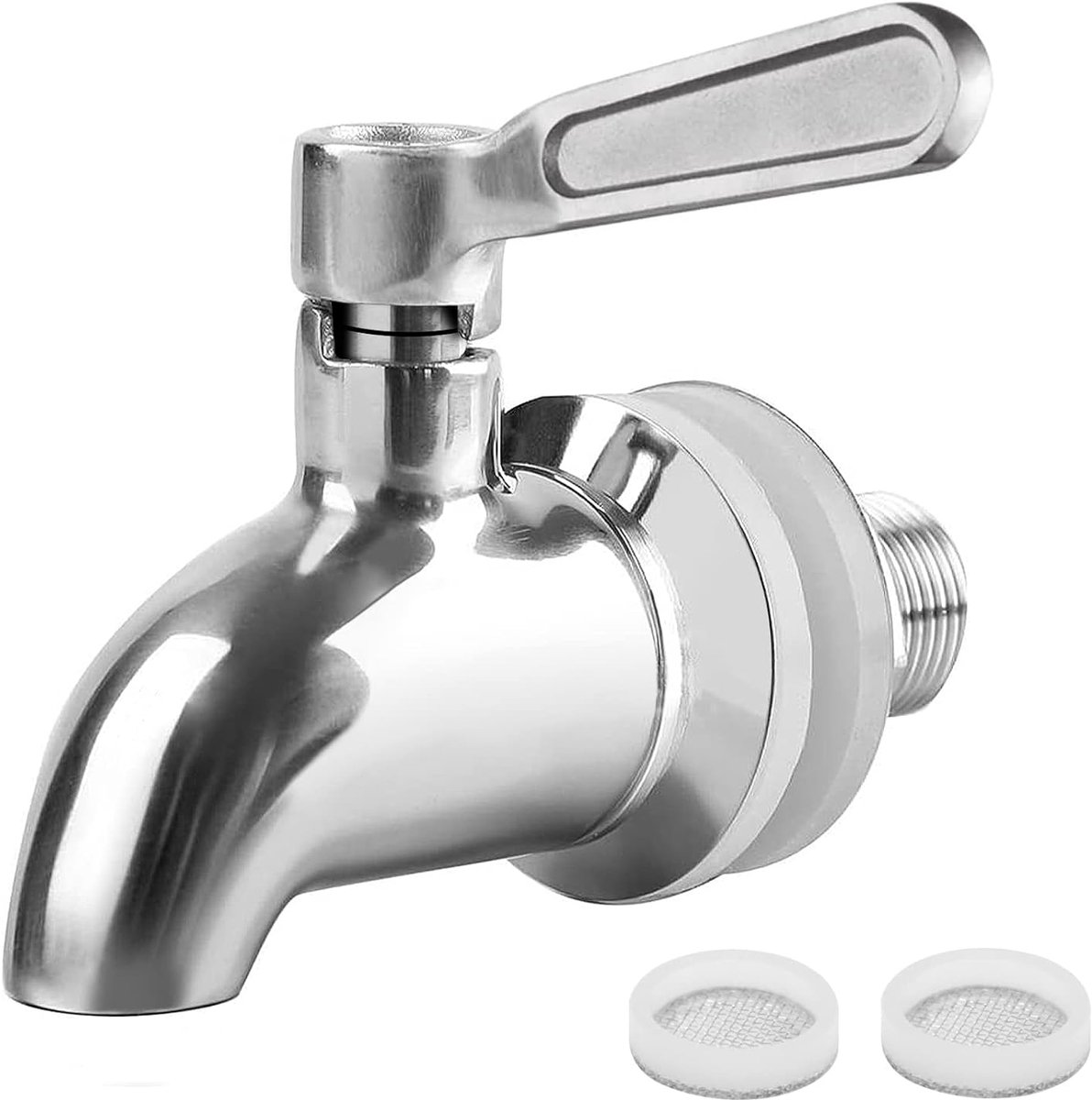 tapkraan vervanging wijnvat kraan 304 roestvrij staal vervanging waterkraan glas container kraan drank koffie bier drinkfontein (16 mm)