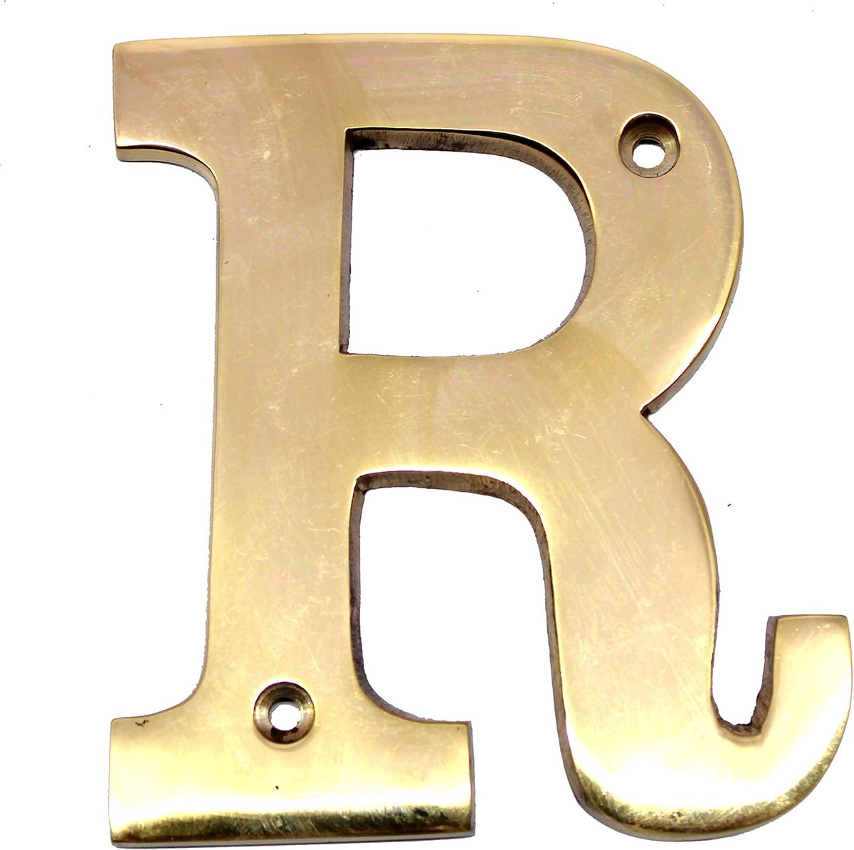 Esplanade Brass House Hotel Deur Naam - Muurdeur Plaque Alfabet Letter "R" - 4" Inches