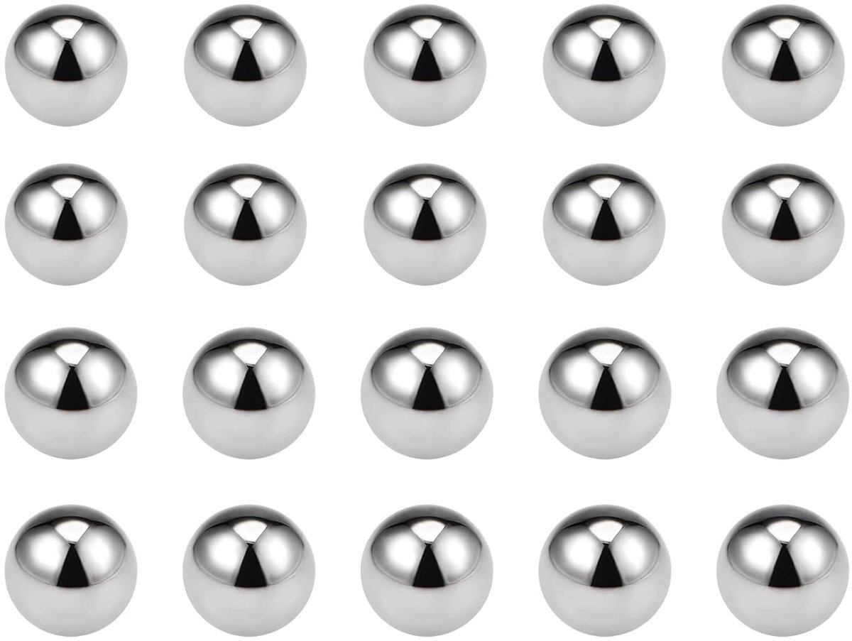 7, 8 mm, koolstofstaal, precisieballen, 200 stuks