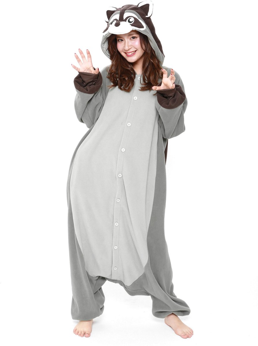 Wasbeer Kigurumi Kostuum