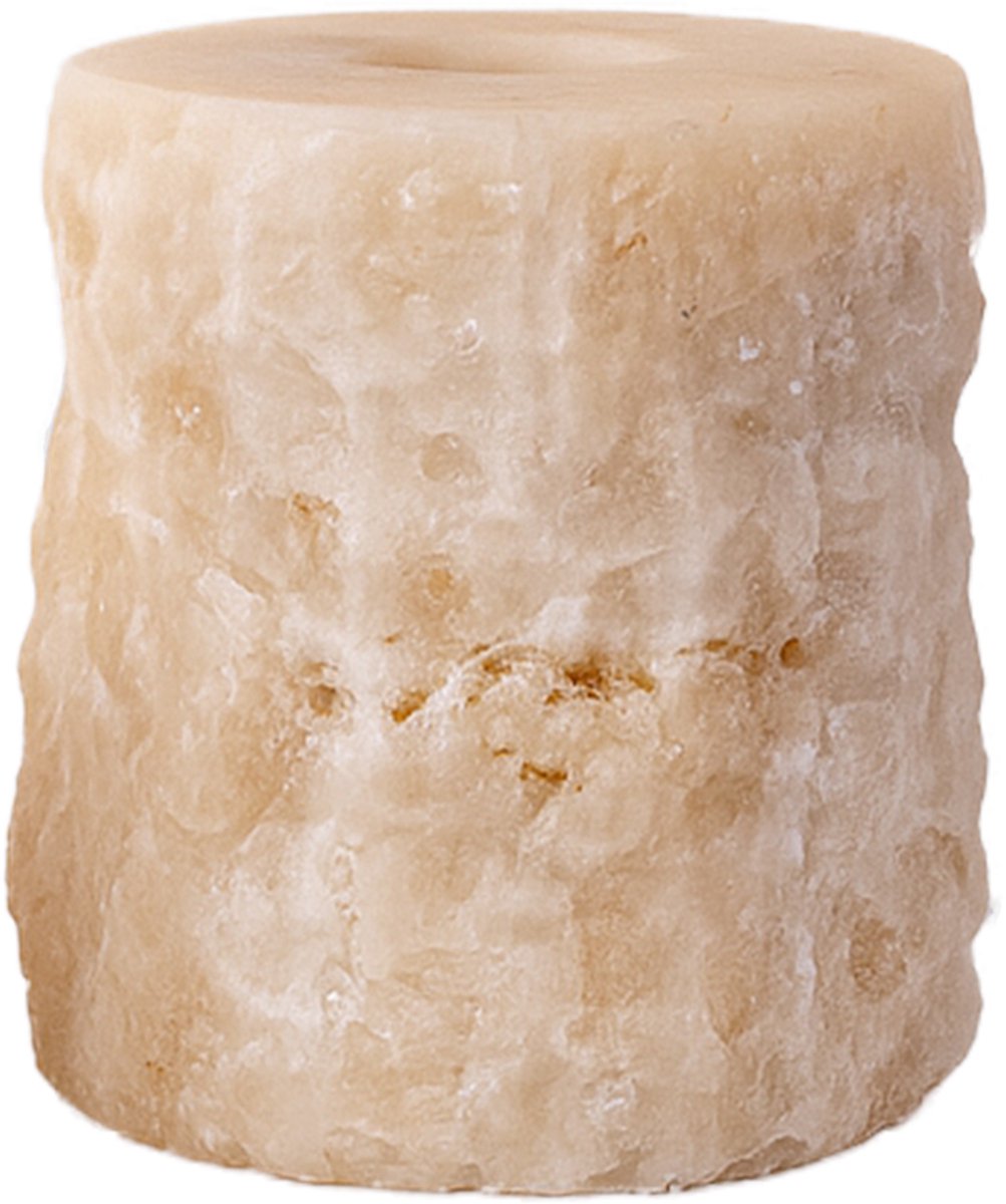 PTMD Yustin Onyx Honey Round Tealight Holder Rough L