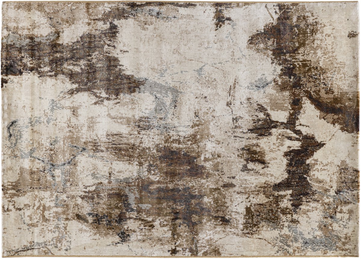 PTMD Mirle Dark Brown Antique Carpet Rectangle M