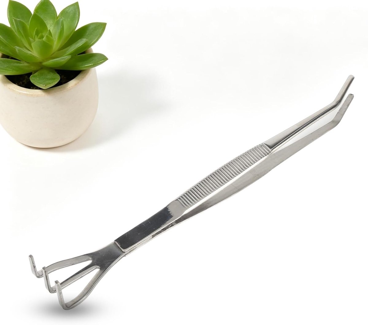 Bonsai Wortelhark, Rvs Prong Bonsai Gereedschap 2 in 1 Bonsai Boom Tool Pincet met Ergonomisch Handvat voor Outdoor