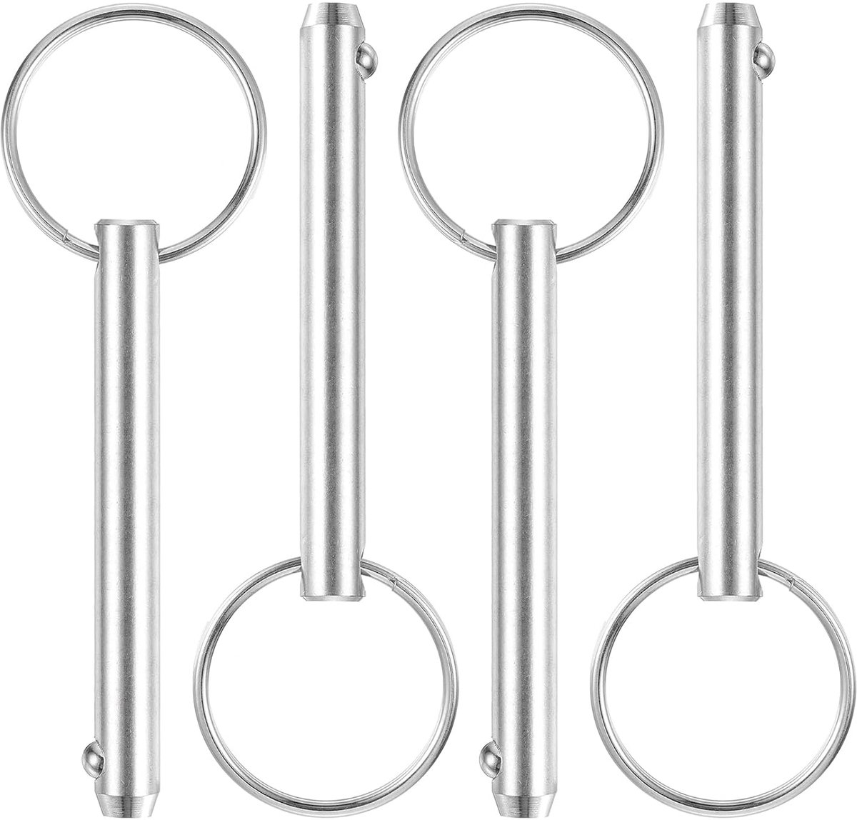 4 stuks 8 mm x 59 mm snelsluitpunten 316 roestvrij staal marine hardware voor marinebergstoel scheepsuitrusting scheepsbouw zilver