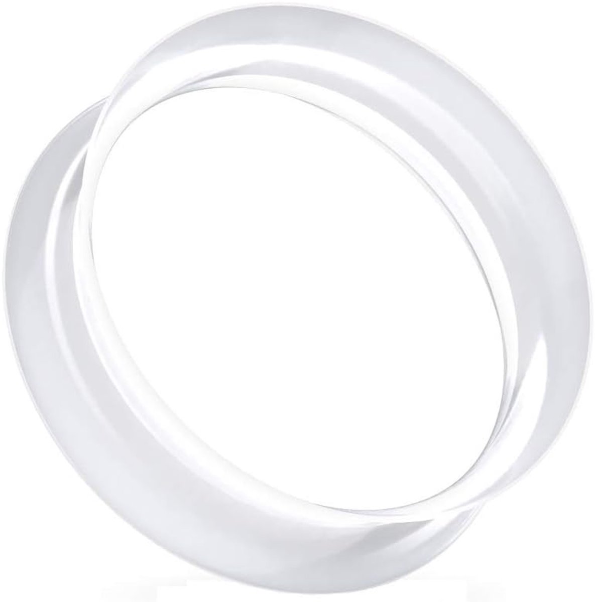 Ultrasoft Skin siliconen oorpiercing oorsieraad plug double flare zadelsluiting vele kleuren 4-25 mm, Rubber,