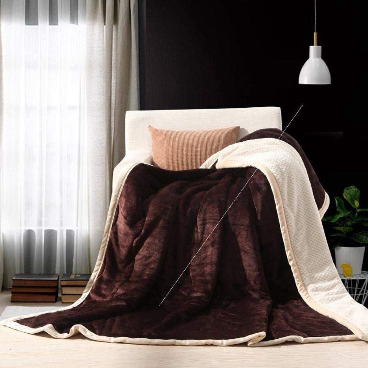 fleece werpdekens Reisformaat - Superzachte donzige warme stevige bedspreien voor bank Microfiber deken -9_200cmx230cm