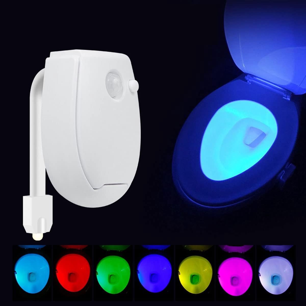 Toiletlamp met lichaamsdetectiefunctie, witte LED-sensor, badkamertoiletlamp