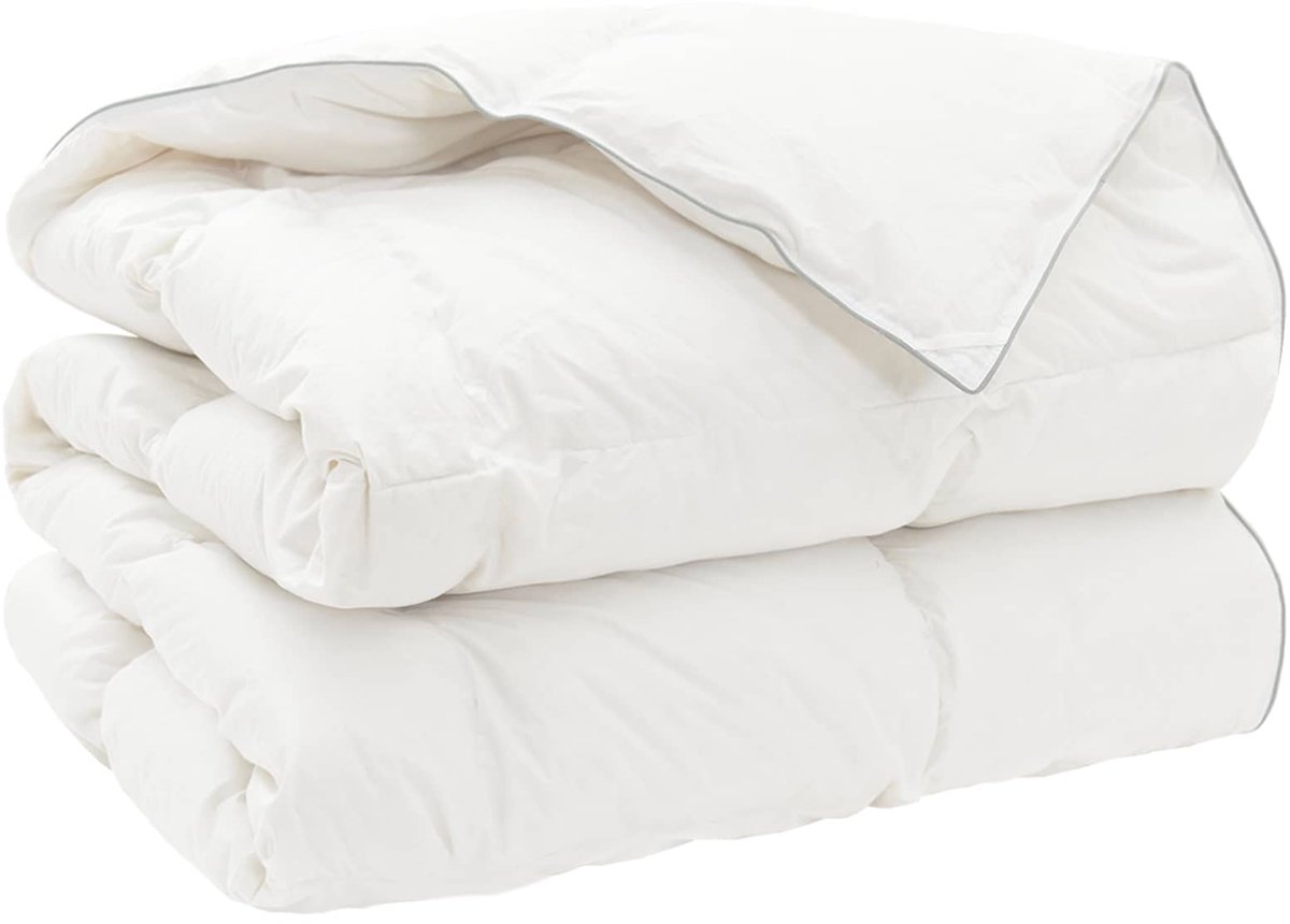 vidaXL - Dekbed - FULDA - 200 - x - 240 - cm - Winter - 300 - GSM - 90% - Gansendons - Wit