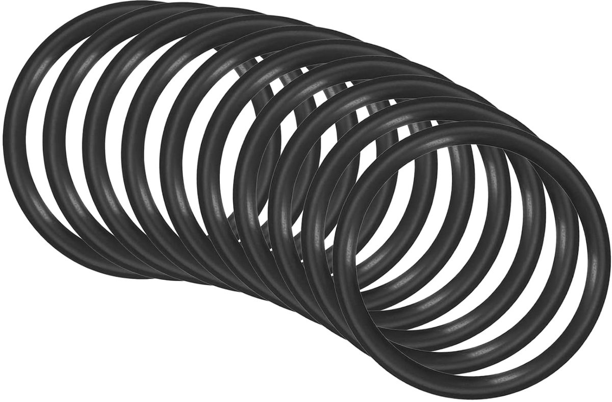O-ringen voor reparatie 50 mm x 42 mm x 4 mm, voor waterkraan, loodgieter, reparatie afdichting, zwart