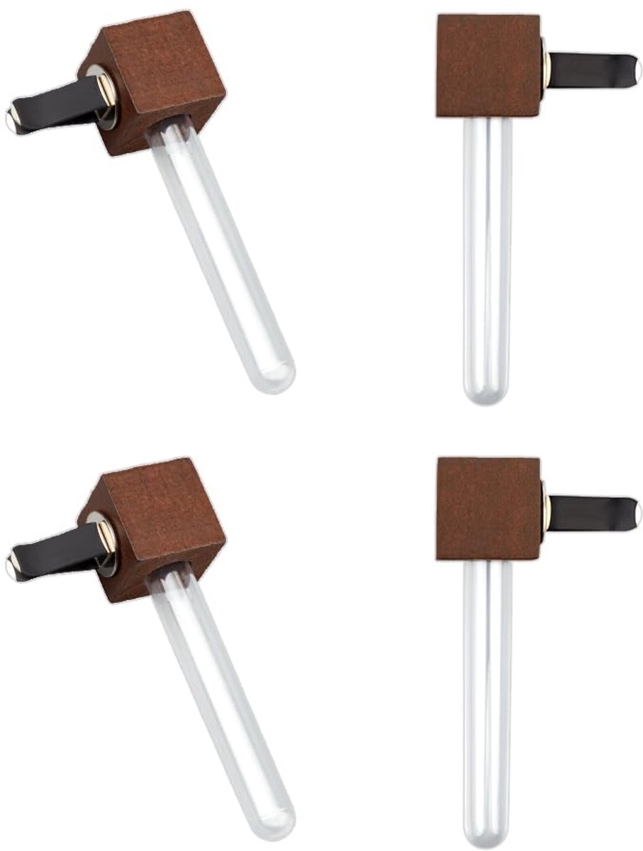 Vaas Vent Clip Plant Houder Ijzer Plastic Auto Air Vent Clips met Houten Basis en Glazen Fles Mini Glazen Voortplanting Vaas Universeel voor Auto Interieur Decor