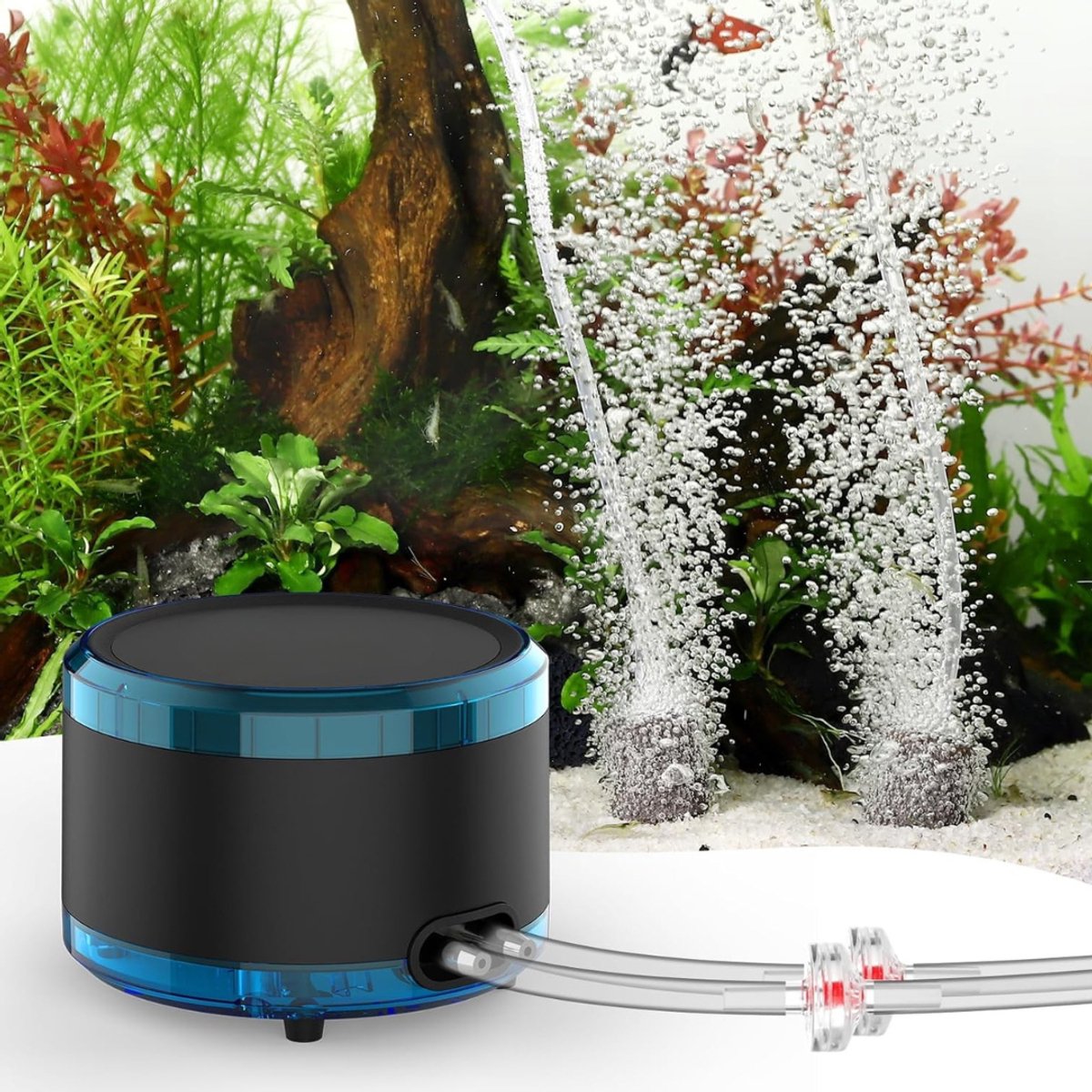CRLYN® Aquarium Luchtpomp - Beluchter Pomp - Zuurstof Voorziening
