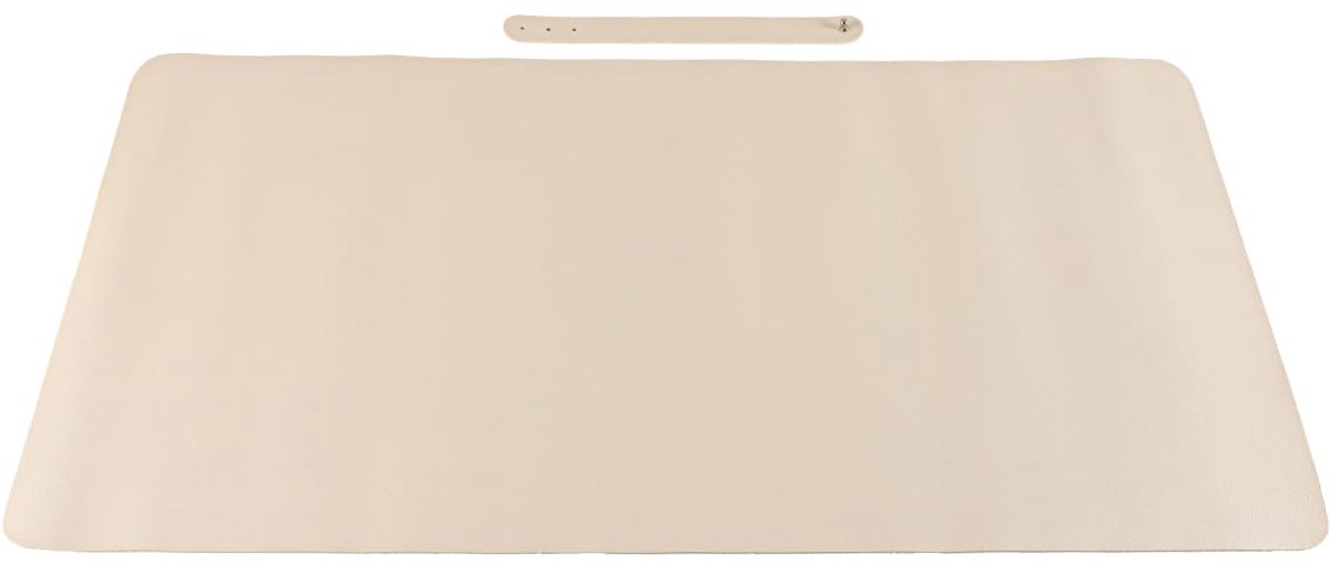 PU leren bureau-onderlegger 60x30cm antislip muismat waterdichte bureaubeschermer voor laptop toetsenbord schrijfwerkplek thuiskantoor accessoires, gebroken wit