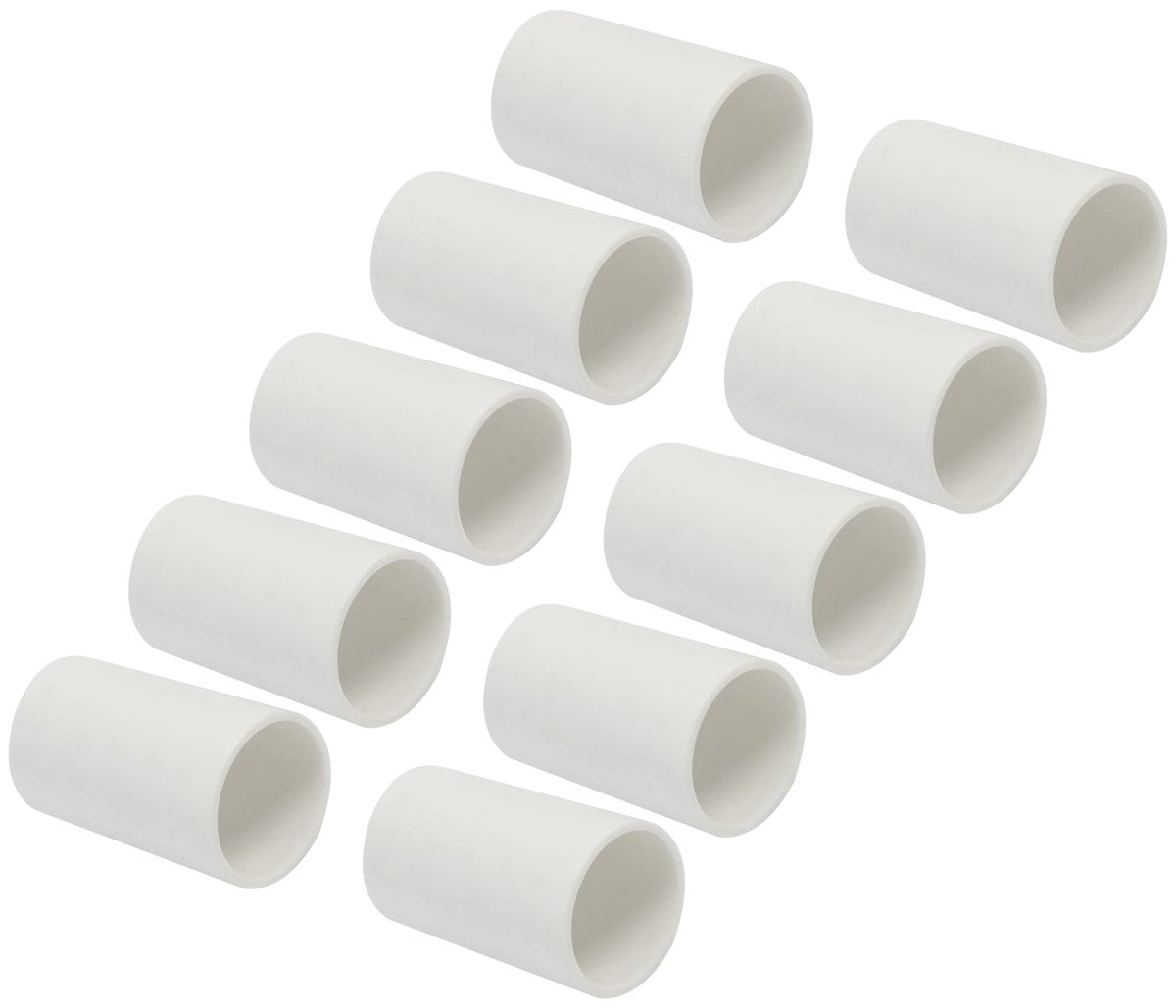 20 mm binnendiameter pvc slangconnectoren x 10 stuks rechte slangaansluitingen voor gebouw irrigatie sanitair installatie, [wit]