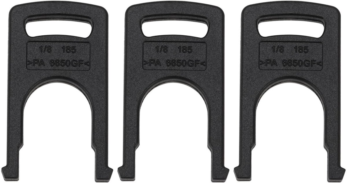 Dailygoods- Klem 3 Stuks - U-Clip - Hogedrukreiniger - Slangaansluiting - Compatibel met Karcher K-serie - Duurzaam ABS kunststof - Slangklem