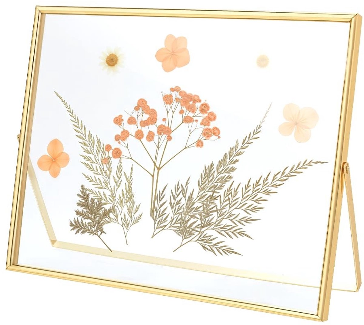 Dailygoods- Fotolijst Unieke Gouden Legering - Fotolijst 10x8 inch - Rechthoekige Fotolijs