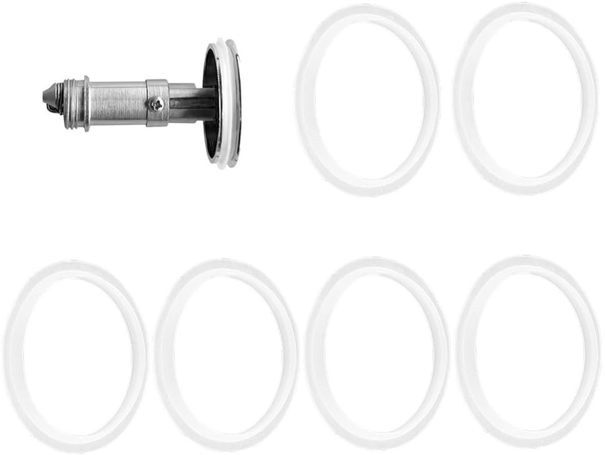 Dailygoods- Badplug Vervangingsset 6 Stuks - Silicone Afdichtingen - Universele Compatibiliteit - Waterdichte O-Ringen - Binnendiameter 34mm - Buitendiameter 43mm - Afvoerplug