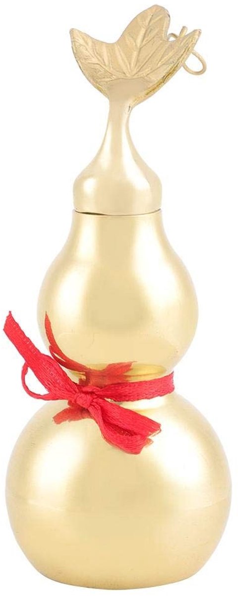 Dailygoods- Messing Pompoen - Feng Shui Decoratie - Antioxidant Laag - Geluk Brengen - Exotische Stijl - Hoogte 10,3 cm