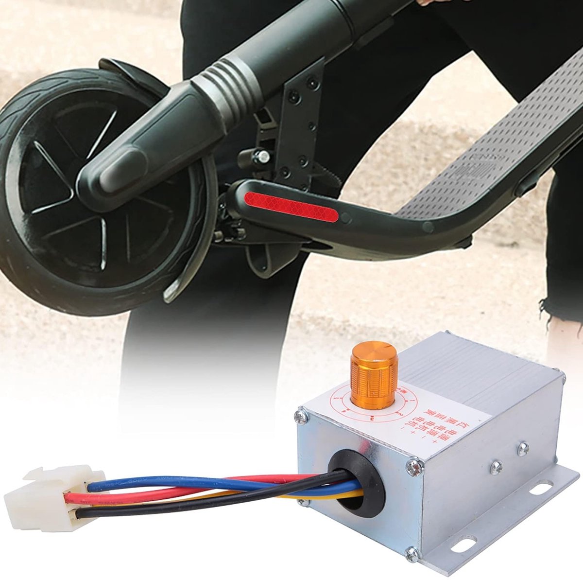 Dailygoods - Motortoerentalregelaar - Toerentalregeling - Aluminium - Geschikt voor elektrische fietsen - Draaiknop - Ideaal voor scooters
