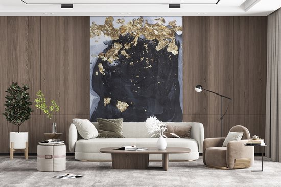 Papier peint - Papiers Papier peint photo Marbre - Or - Luxe - Largeur 160 cm x Hauteur 240 cm