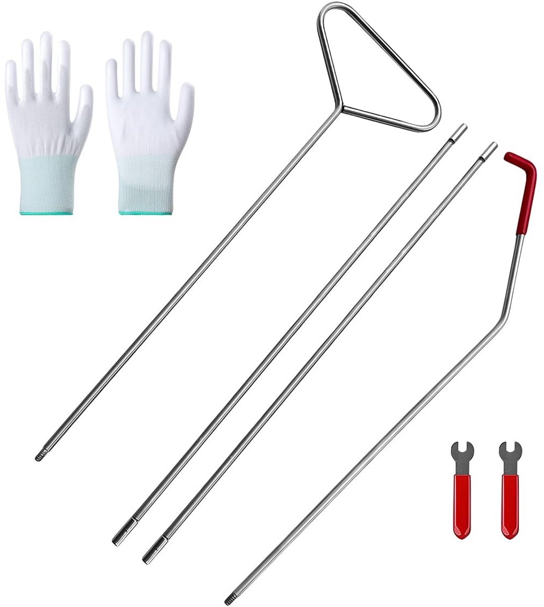 Dailygoods- Gereedschapsset Professioneel - Reparatieset Auto - Lange Afstand - Staal - 4 Gereedschappen - Handschoenen - 41 cm, 42 cm, 44 cm
