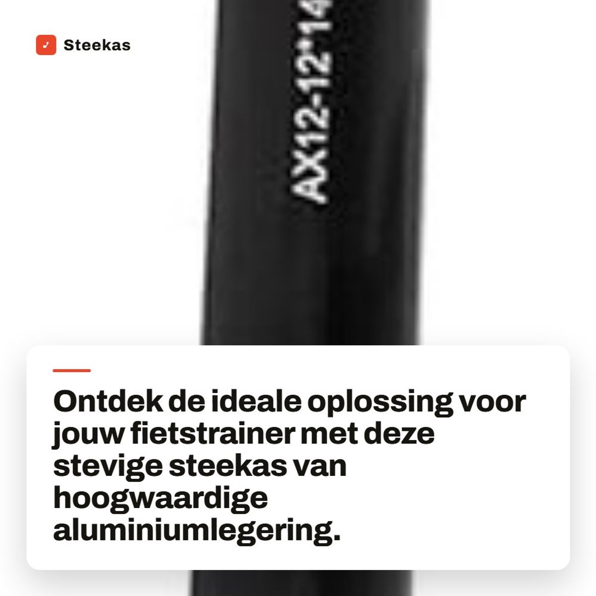 Dailygoods- Steekas Aluminiumlegering - Fietstraineras - Compatibel met M12x142/M12x148mm - Lengte 142mm/148mm - Eenvoudige installatie - Duurzaam materiaal
