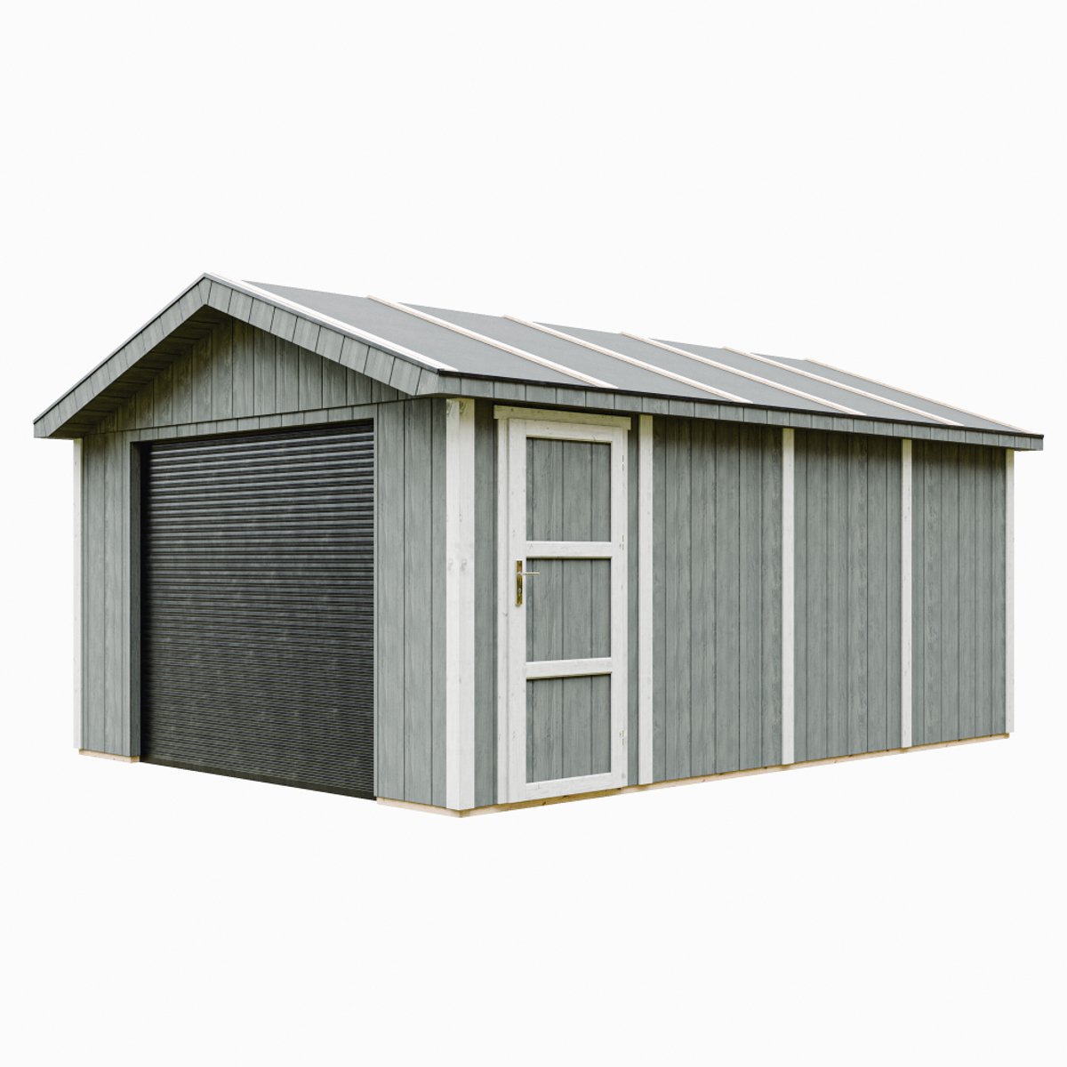 Timbela M991B-CAVERN STEEL - LP SmartSide Garage - 17 m² - 530x378xH269 cm - met verf