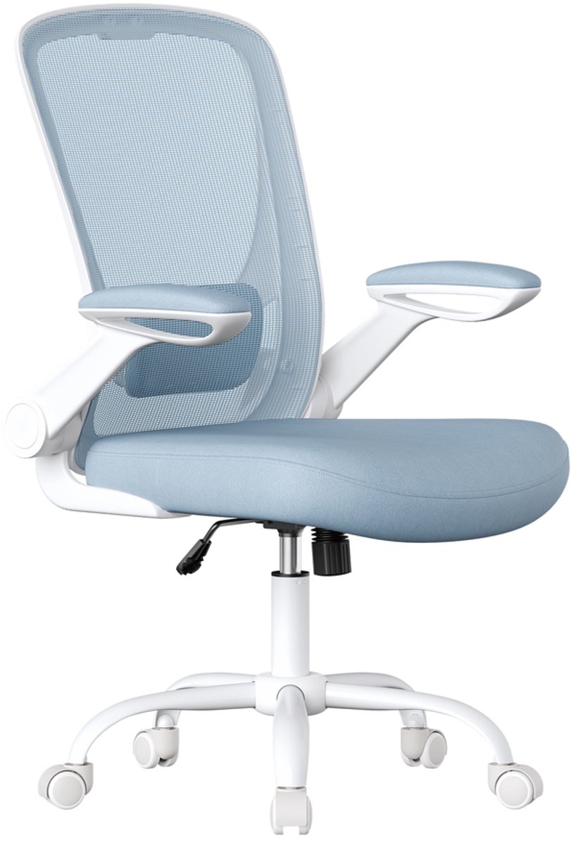 SONGMICS - Bureaustoel - Ergonomische Bureaustoel - Met Kantelfunctie - Ademend Mesh - Grote Zitting