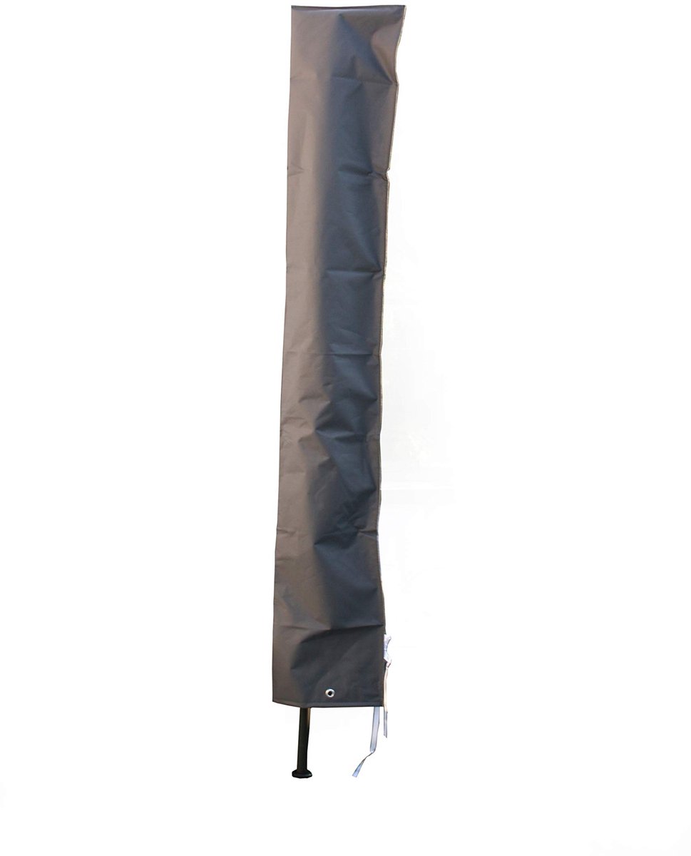 Beschermhoes, afdekhoes voor parasols, tuinschermen, strandschermen, balkonschermen, tot Ø 300 cm, grijs