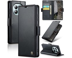 Hoesje Geschikt voor Xiaomi Redmi Note 15 Pro Plus 5G - Lederen Flip Wallet - Kaartenvakken - Standfunctie - Magneet - Book Case Hoesje - Zwart