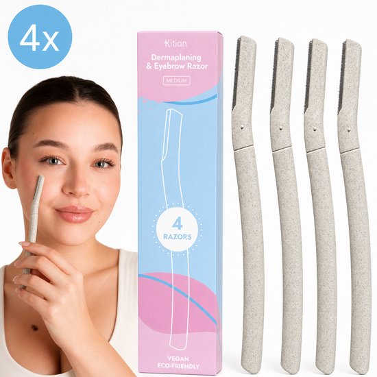 Lame de rasoir à sourcils Kitian Dermaplaning - Rasoir - Lames de rasoir visage Femme - Lame à sourcils - Razor à sourcils - Lames de rasoir Visage 4x