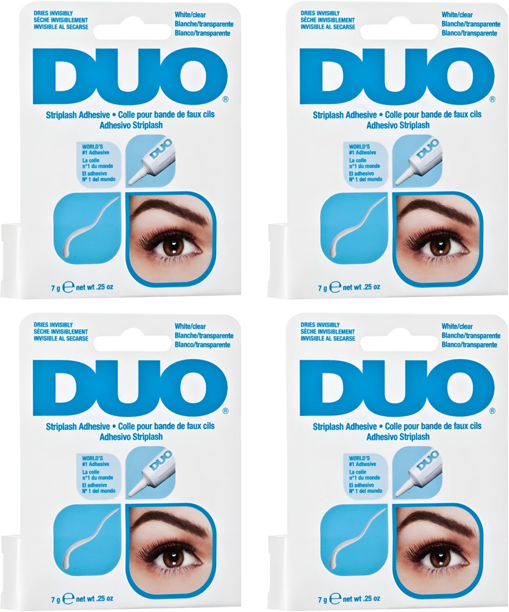DUO Striplash Adhesive Clear - Kunstwimpers Lijm - Transparant 4-pack