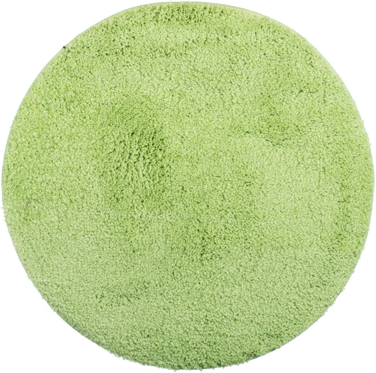 Badkamertapijt Ø 60 cm – Ronde badkamermat van chenille – Zacht, antislip, goed absorberend, machinewasbaar badmat – Groen