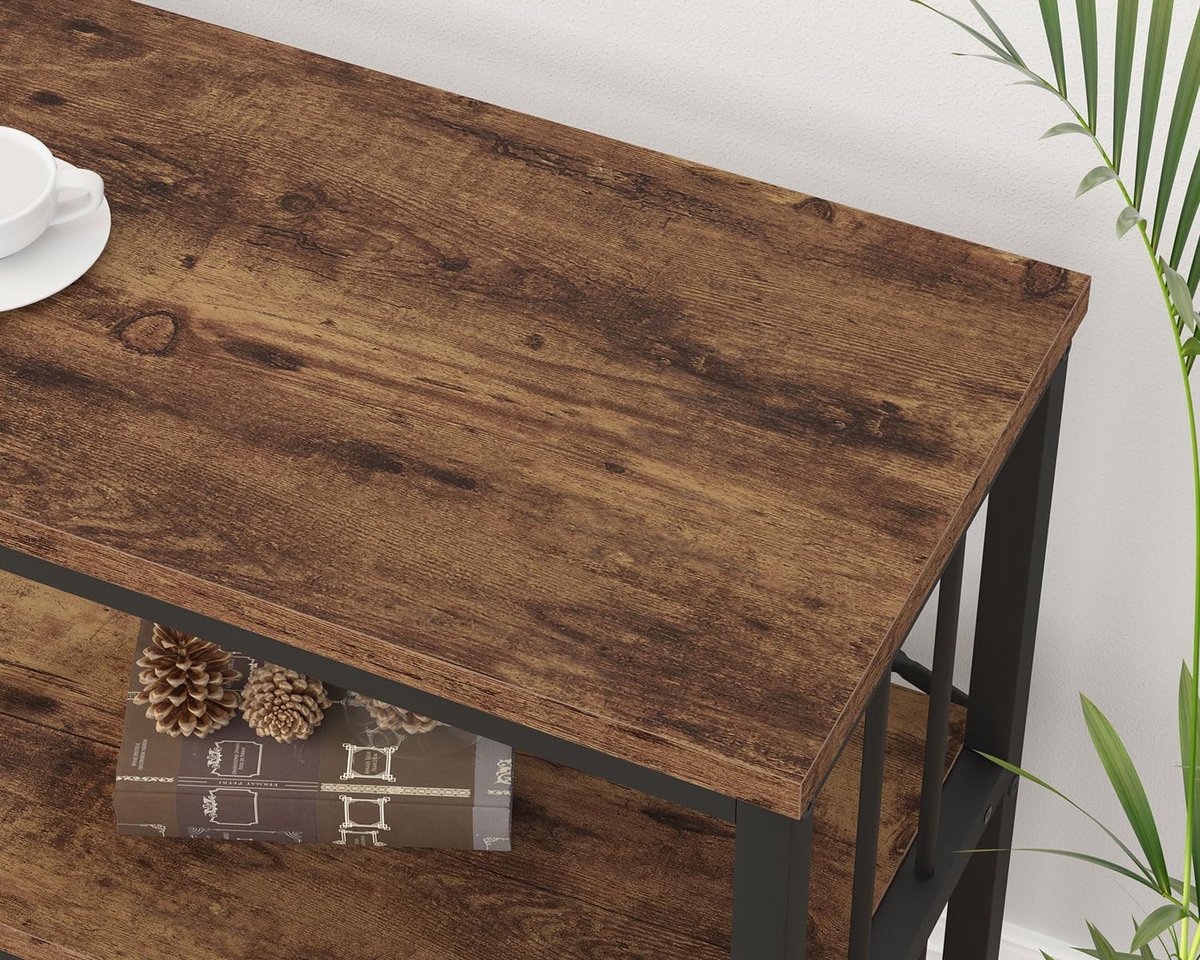 Kast - 120x34x74 cm - Bruin - Novihome