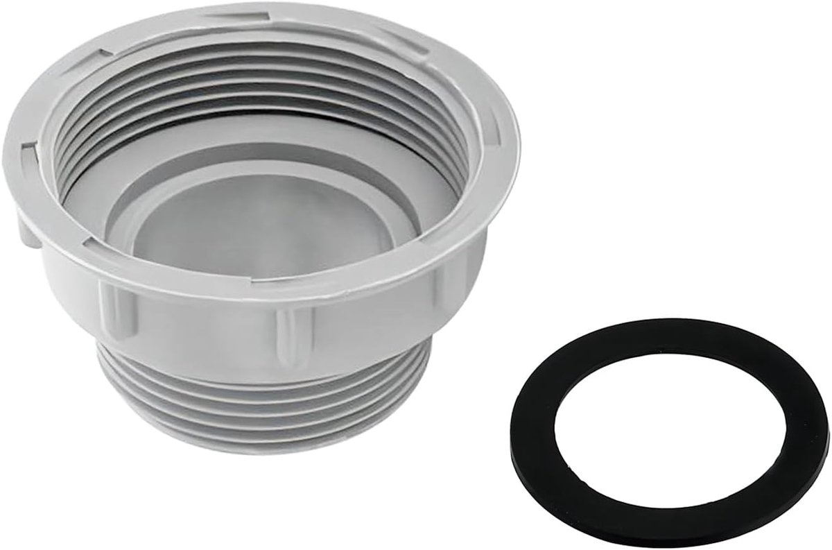 1 Stuks Adapter voor Sifons, 56.5 mm Vrouwelijke Draad op 47 mm Buitendraad Reducer, Verloopstuk voor Wastafel