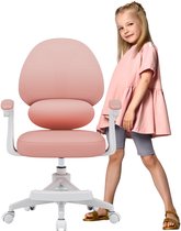Mark Adler Junior 4.5 Kinderbureaustoel - Ergonomische Kinder Bureau Stoel met Voetsteun - Verstelbaar & Comfortabel - Roze