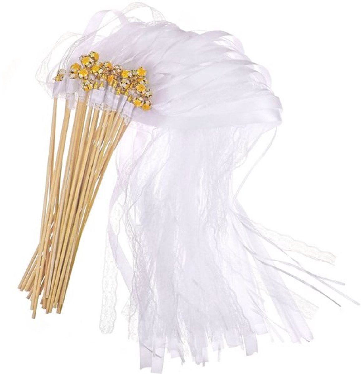 Dailygoods - Bruiloftswanden - Bruiloftsdecoratie - 30 Stuks - Wit