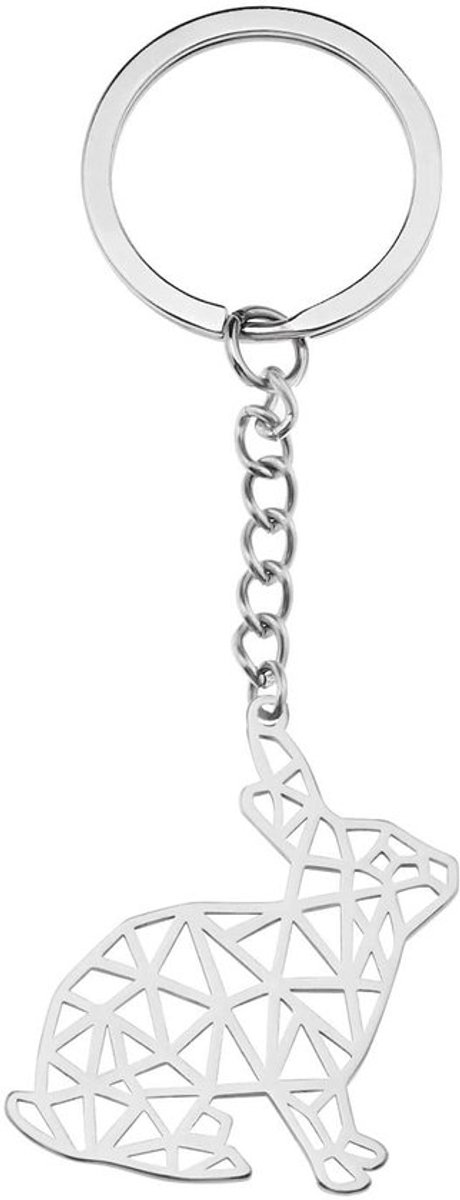 Dailygoody - Roestvrijstalen sleutelhanger - Dierensleutelhanger