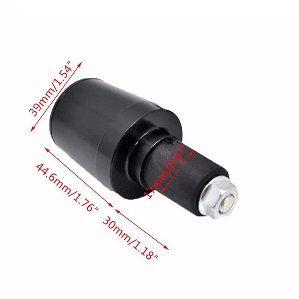 Dailygoody - Universele motorfiets stuurgrepen - Zwart - Aluminium