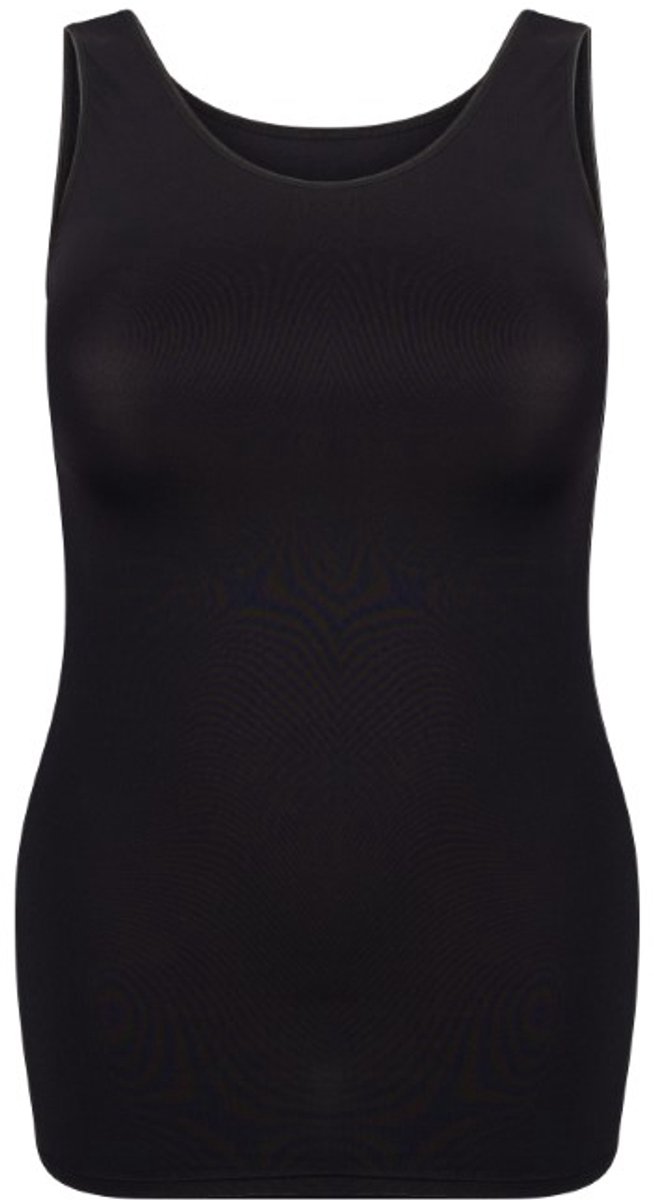 RJ Pure Color Dames Hemd Extra Lang Zwart 3XL