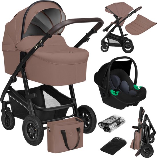 Lionelo Bianka Kinderwagen 3 in 1 - Inklapbaar met Grote