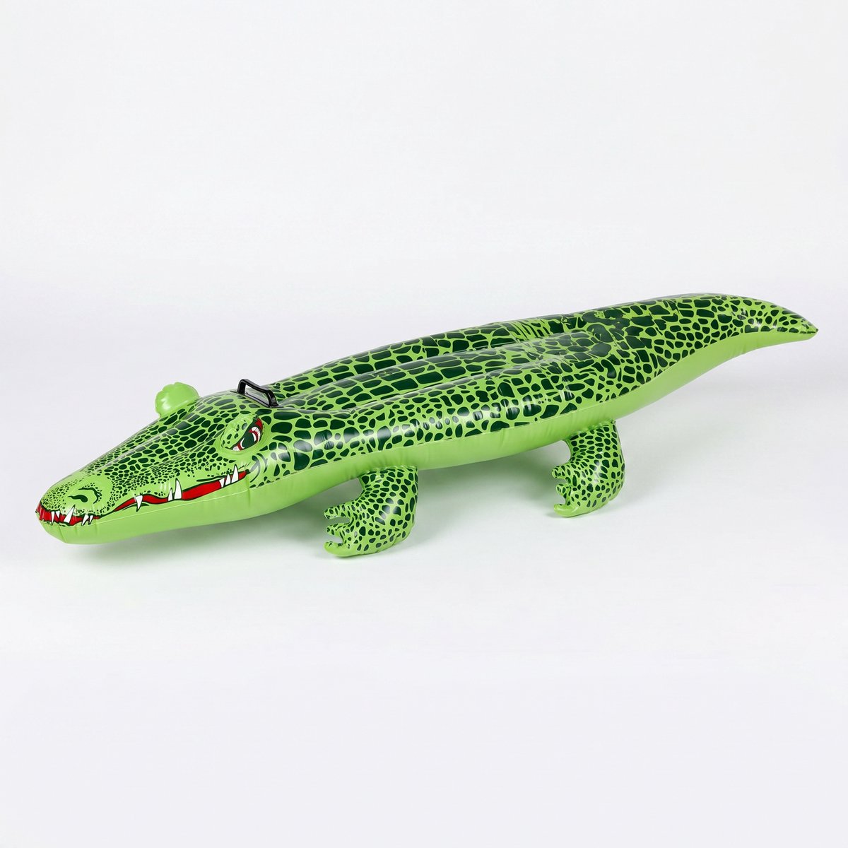 Eddy Toys Opblaas Krokodil – Opblaasdier Kinderen – Luchtbed Zwembad – Opblaasfiguur met Handgrepen – Voor Vakantie en Waterpret – 139x61x23 cm – Inclusief Reparatiepatch – foto 5